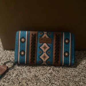 Wrangler Teal and Brown Women's Wallet